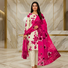 3 Pcs Lawn Unstitched Suit 131