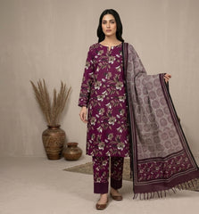 3 Pcs Lawn Unstitched Suit 109